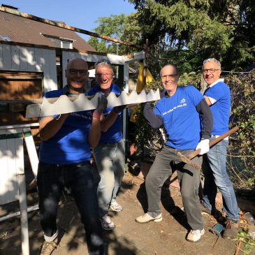 „Wir haben was geschafft!“ – Das Projekt „Abriss einer Gartenhütte“ beim Freiwilligentag ist umgesetzt! OBDACH e.V. sagt Danke!