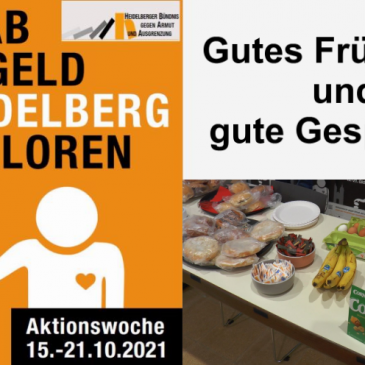 Videobericht: Gelungene Frühstücksaktion des Obdach e.V. – Gutes Frühstück und gute Gespräche bei der Aktionswoche des Heidelberger Bündnisses