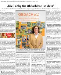 Interview mit Vorstand von OBDACH e.V.