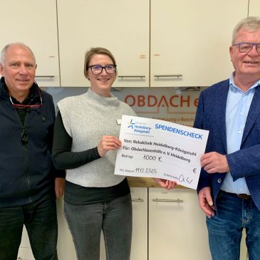Spende der Rehaklinik Heidelberg-Königstuhl